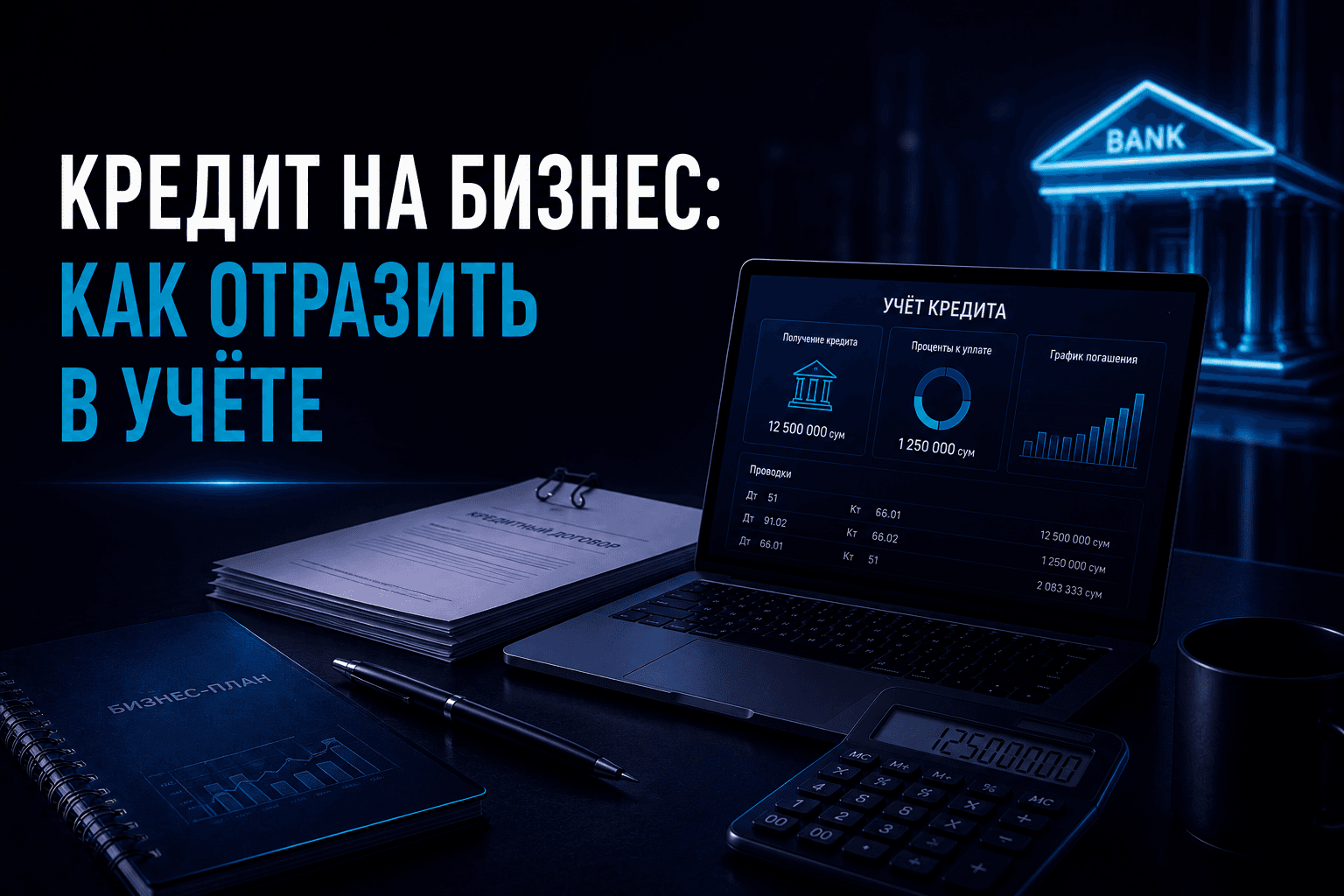 Кредит на бизнес: как отразить в учёте