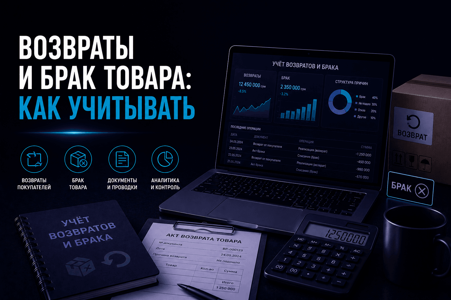 Возвраты и брак товара: как учитывать