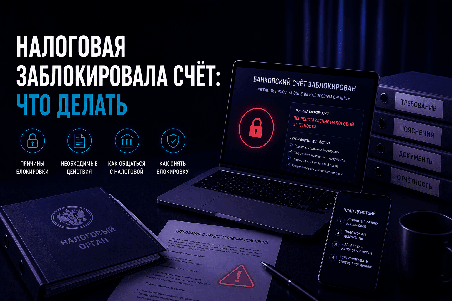 Налоговая заблокировала счёт: что делать