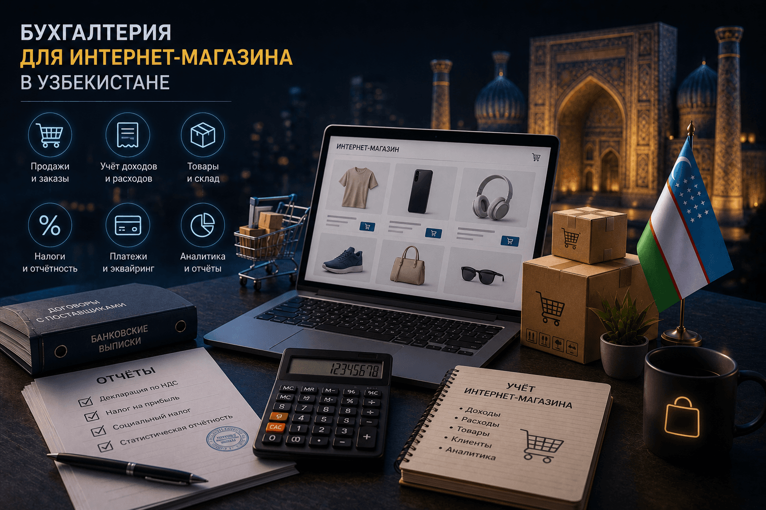 Бухгалтерия для интернет-магазина в Узбекистане