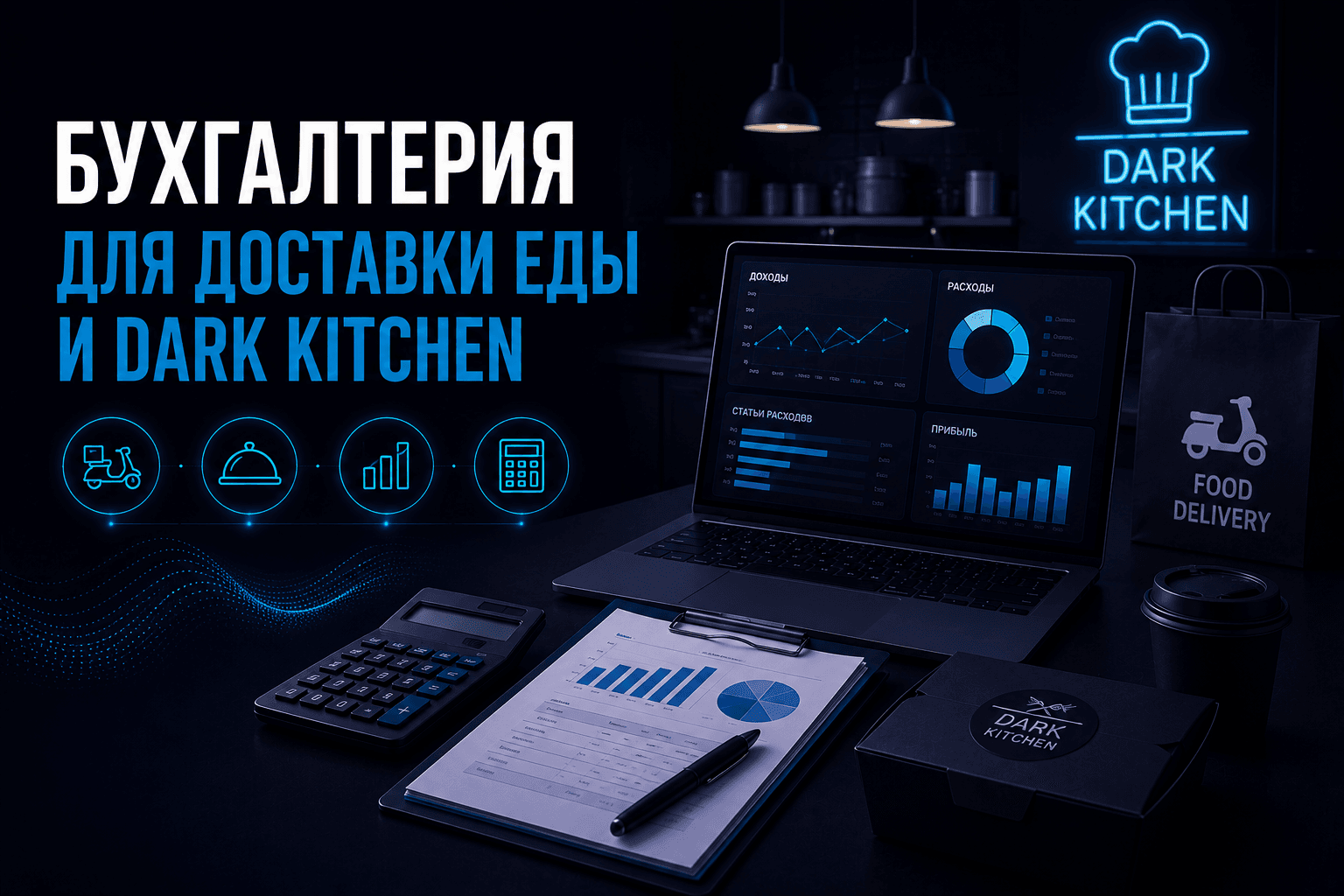 Бухгалтерия для доставки еды и dark kitchen