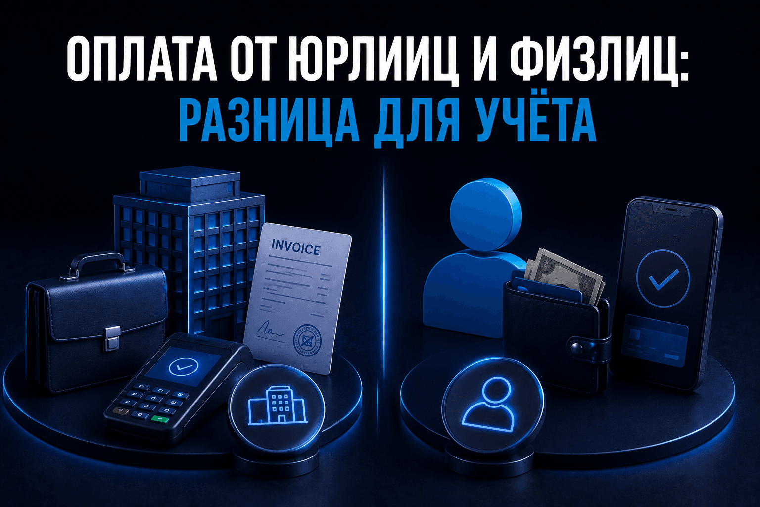 Оплата от юрлиц и физлиц: разница для учёта