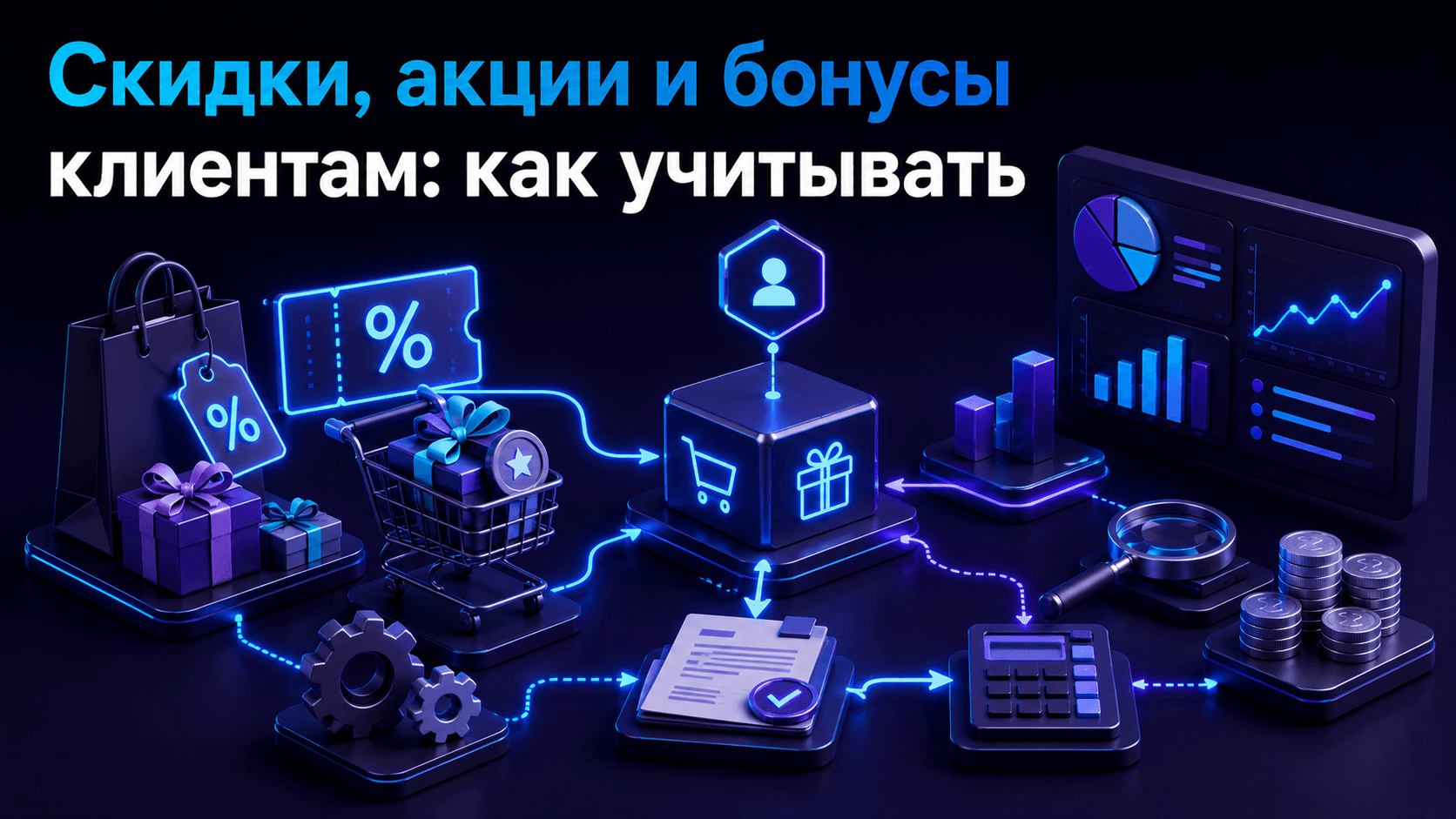 Скидки, акции и бонусы клиентам: как учитывать