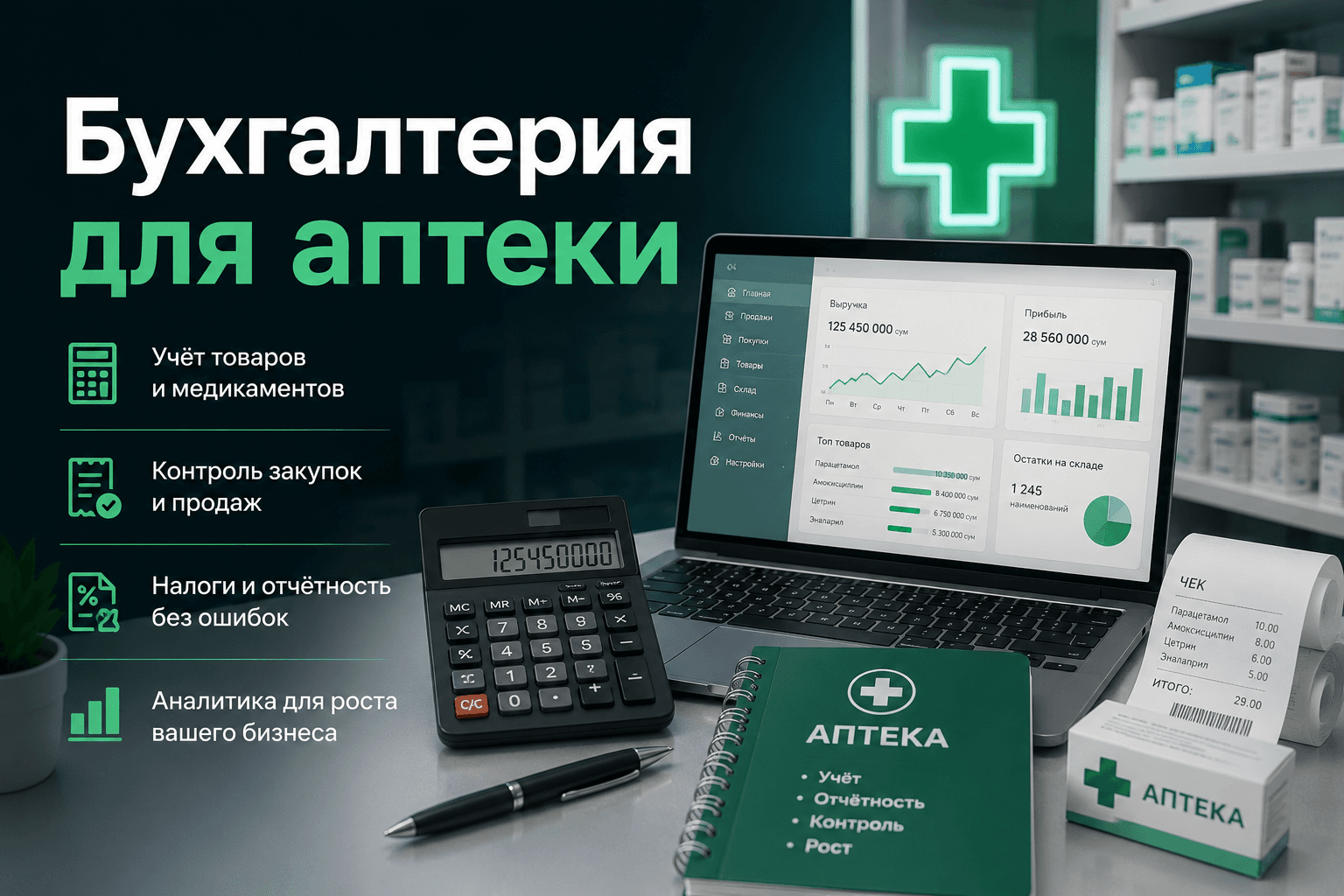 Бухгалтерия для аптеки